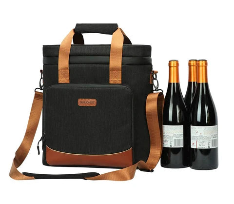 BOLSA TÉRMICA PORTA VINHOS E TAÇAS