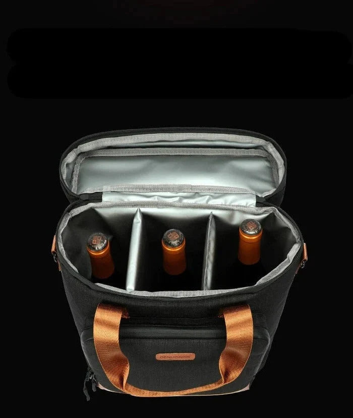 BOLSA TÉRMICA PORTA VINHOS E TAÇAS