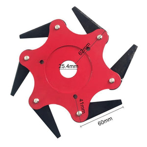 DISCO DE CORTE PARA ROÇADEIRA UNIVERSAL COM 6 LÂMINAS - DISCO PREMIUM