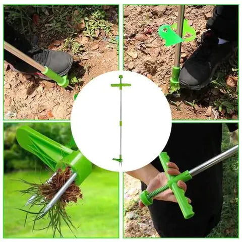 Ferramenta de Remoção de Erva Daninha Ergonômico - GardenGrip
