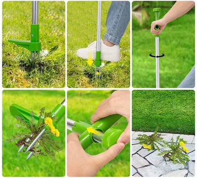 Ferramenta de Remoção de Erva Daninha Ergonômico - GardenGrip
