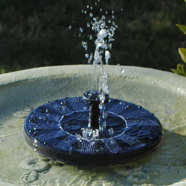 FONTE PARA PÁSSAROS COM PAINEL SOLAR  - DECORAÇÃO PARA JARDIM