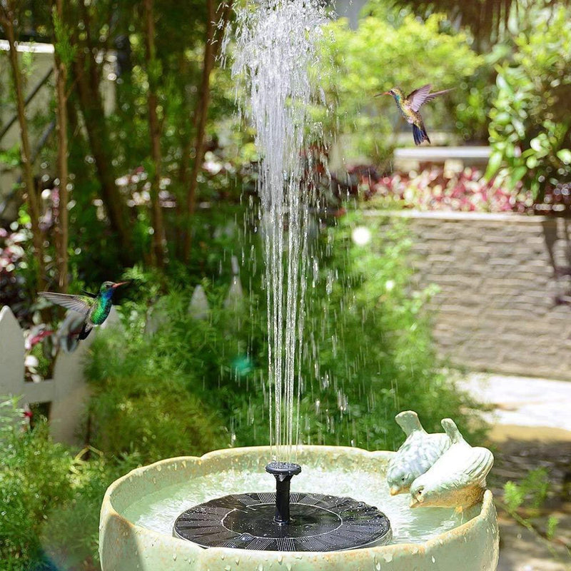 FONTE PARA PÁSSAROS COM PAINEL SOLAR  - DECORAÇÃO PARA JARDIM