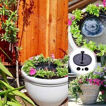 FONTE PARA PÁSSAROS COM PAINEL SOLAR  - DECORAÇÃO PARA JARDIM