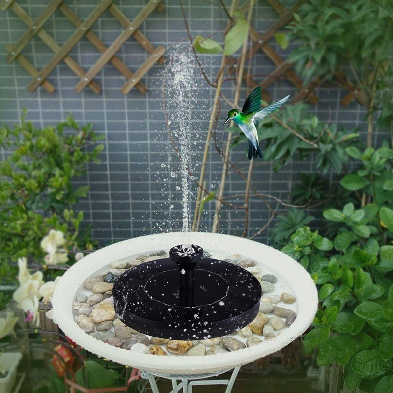 FONTE PARA PÁSSAROS COM PAINEL SOLAR  - DECORAÇÃO PARA JARDIM