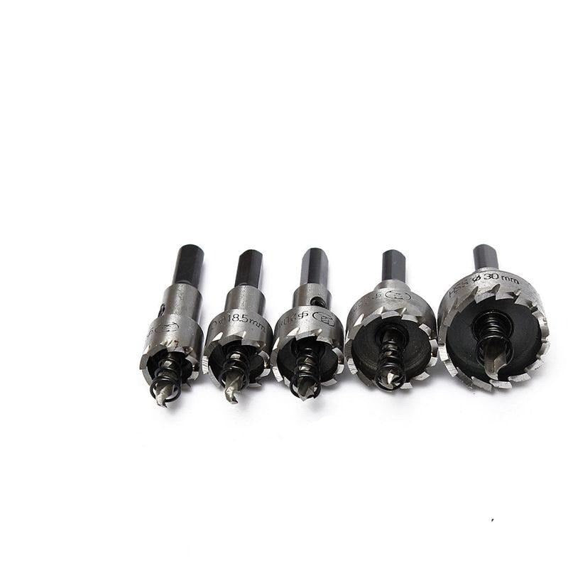 KIT 5 BROCAS SERRA COPO TITÂNIO PARA FERRO, METAL, MADEIRA