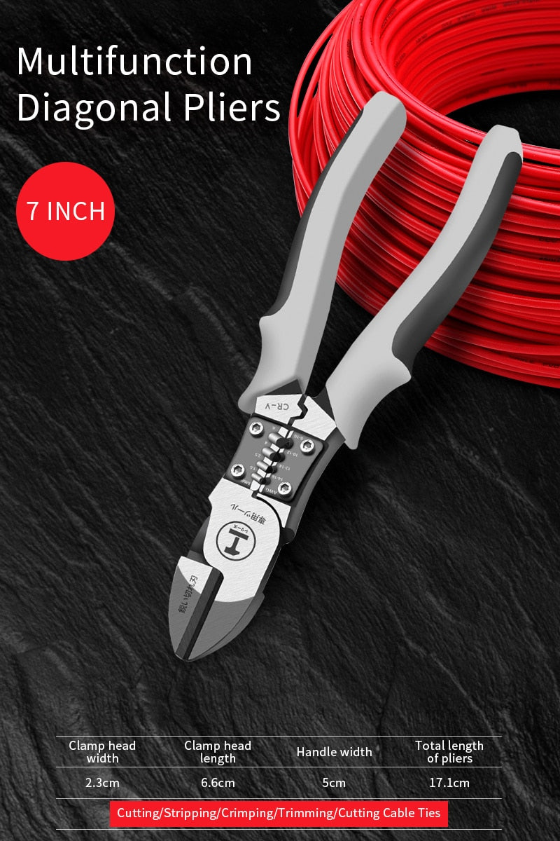 Alicate Universal Corta Tudo Resistente - Fulu