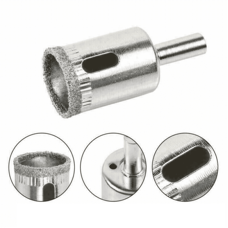 KIT 10 BICOS DE FURO DIAMANTADO BROCA SERRA COPO