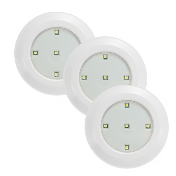 KIT 3 LUMINÁRIAS DE LED INTELIGENTES COM CONTROLE REMOTO