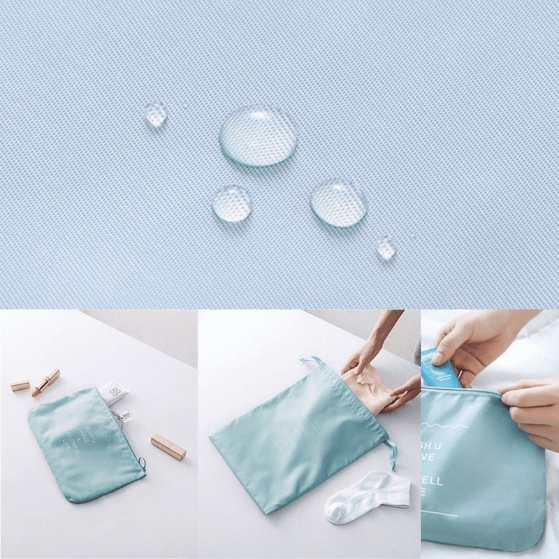 KIT ORGANIZADOR DE MALAS PARA VIAGENS - COMPRE 4 E LEVE 7