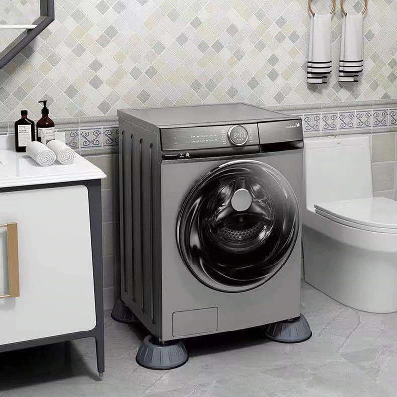 KIT COM 4 PÉS ANTI VIBRAÇÃO PARA MÁQUINA DE LAVAR