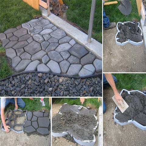 Molde de Concreto de Pavimentação para Jardim