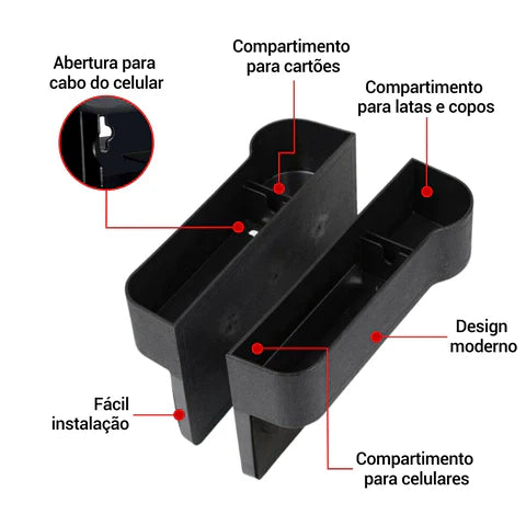 ORGANIZADOR COMPACTO E MULTIFUNCIONAL PARA CARROS