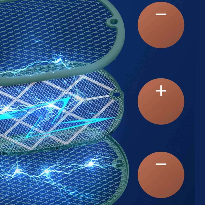 RAQUETE ELÉTRICA MATA MOSQUITO COM LED ULTRAVIOLETA