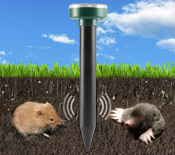 Repelente Ultrassônico Solar para Pragas de Jardim Impermeável