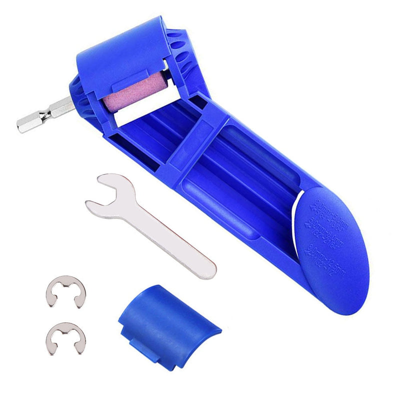 New 2-12.5mm Corundum Grinding Wheel Bit Tool Portable Drill Bit Sharpener Twist Drill Bit Sharpening machine Blue or Orange
