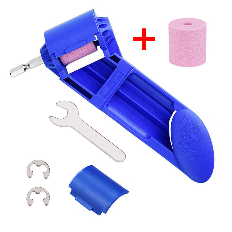New 2-12.5mm Corundum Grinding Wheel Bit Tool Portable Drill Bit Sharpener Twist Drill Bit Sharpening machine Blue or Orange