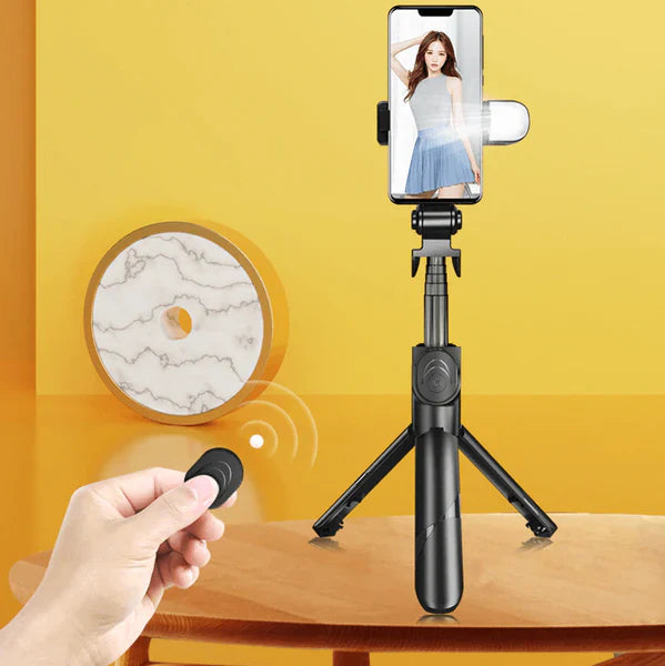 TRIPÉ PARA CELULAR FULL LIGHT - BLUETOOTH, LUZ E CONTROLE REMOTO