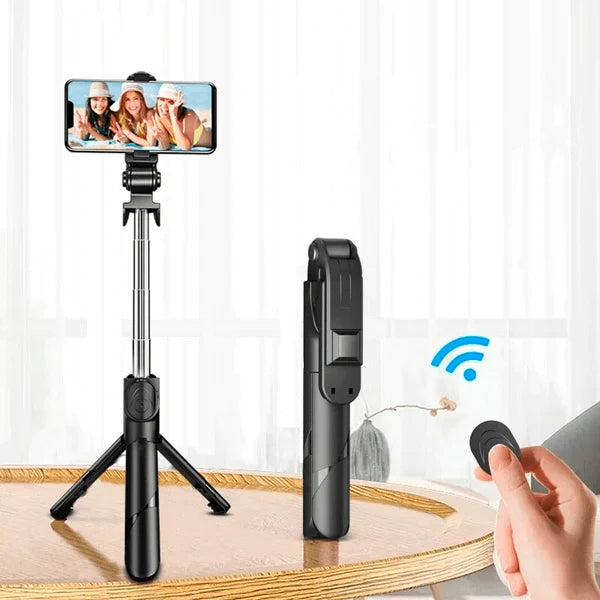 TRIPÉ PARA CELULAR FULL LIGHT - BLUETOOTH, LUZ E CONTROLE REMOTO