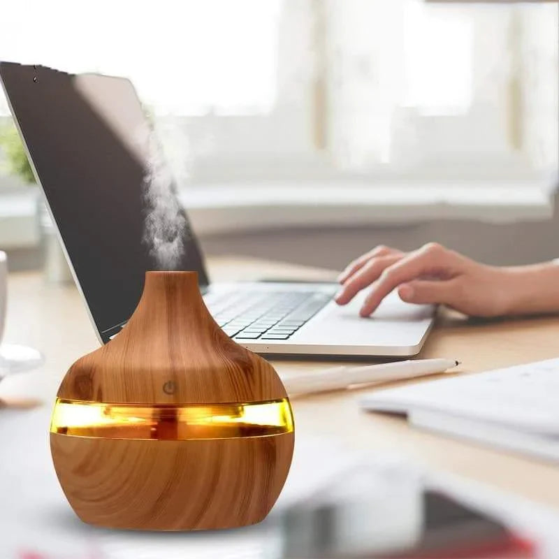 UMIDIFICADOR E AROMATIZADOR DE AR ULTRASSÔNICO USB COM LED