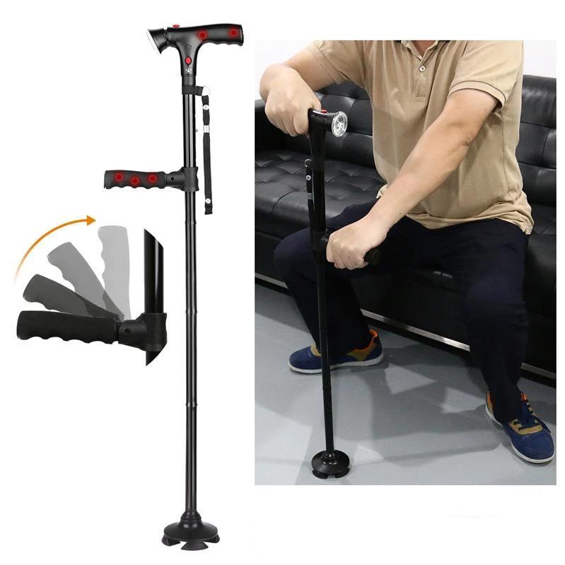 BENGALA SUPER MULTIFUNCIONAL, LUZ LED E ALARME