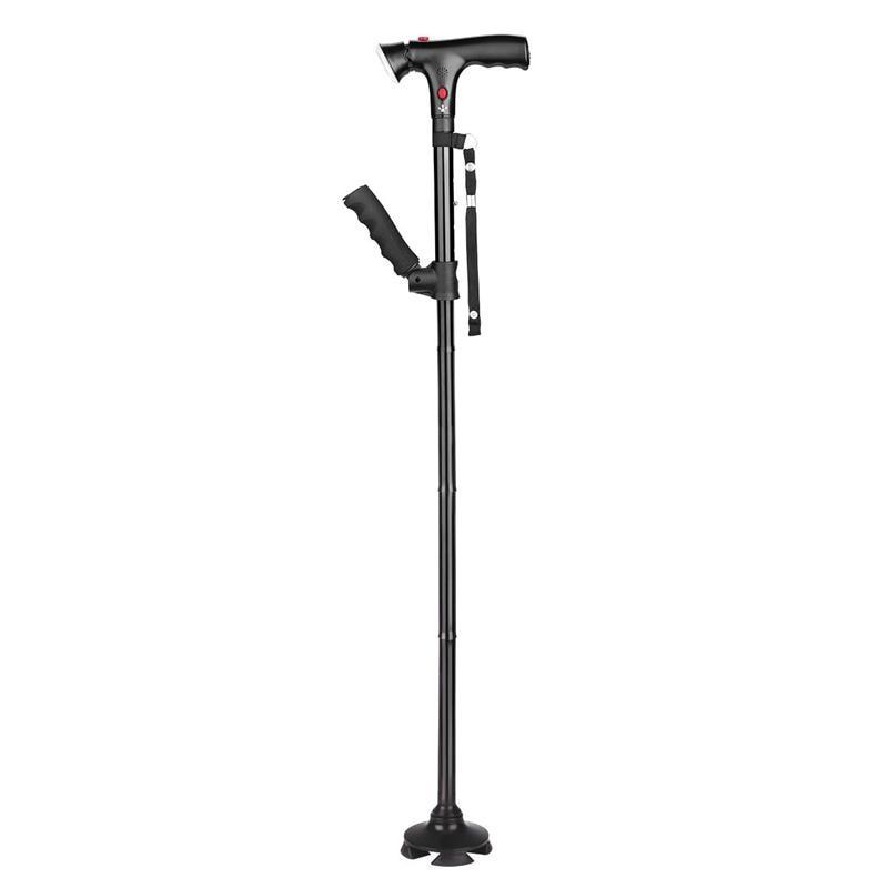 BENGALA SUPER MULTIFUNCIONAL, LUZ LED E ALARME