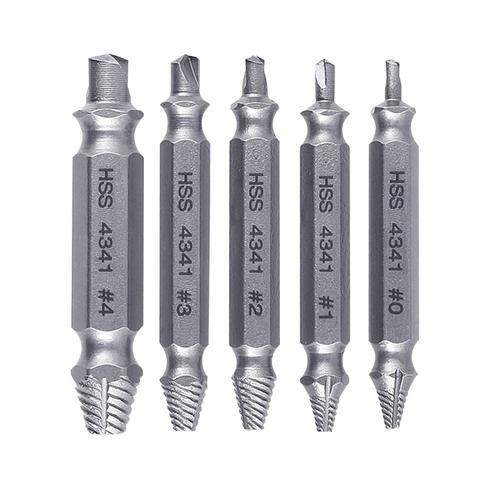 KIT COMPLETO 5 BROCAS EXTRATOR DE PARAFUSO SUPER RESISTENTE